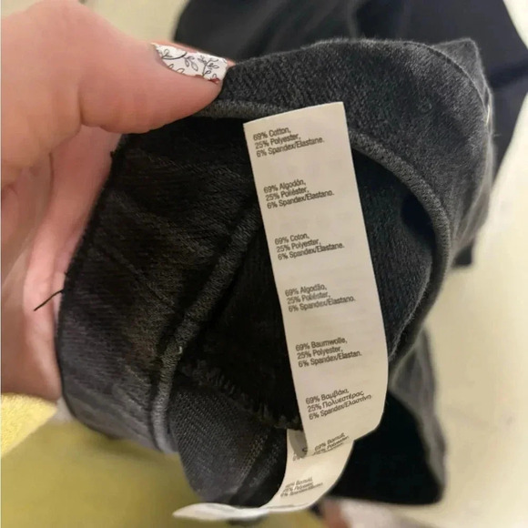 SPANX Jean-ish Ankle Leggings Size Medium Slimming Jeggings Black Pull On - Picture 6 of 8